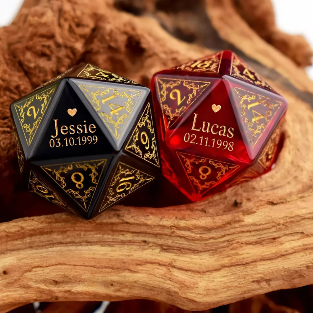 Custom Birthday D20 Dice – Personalized D&D Gift