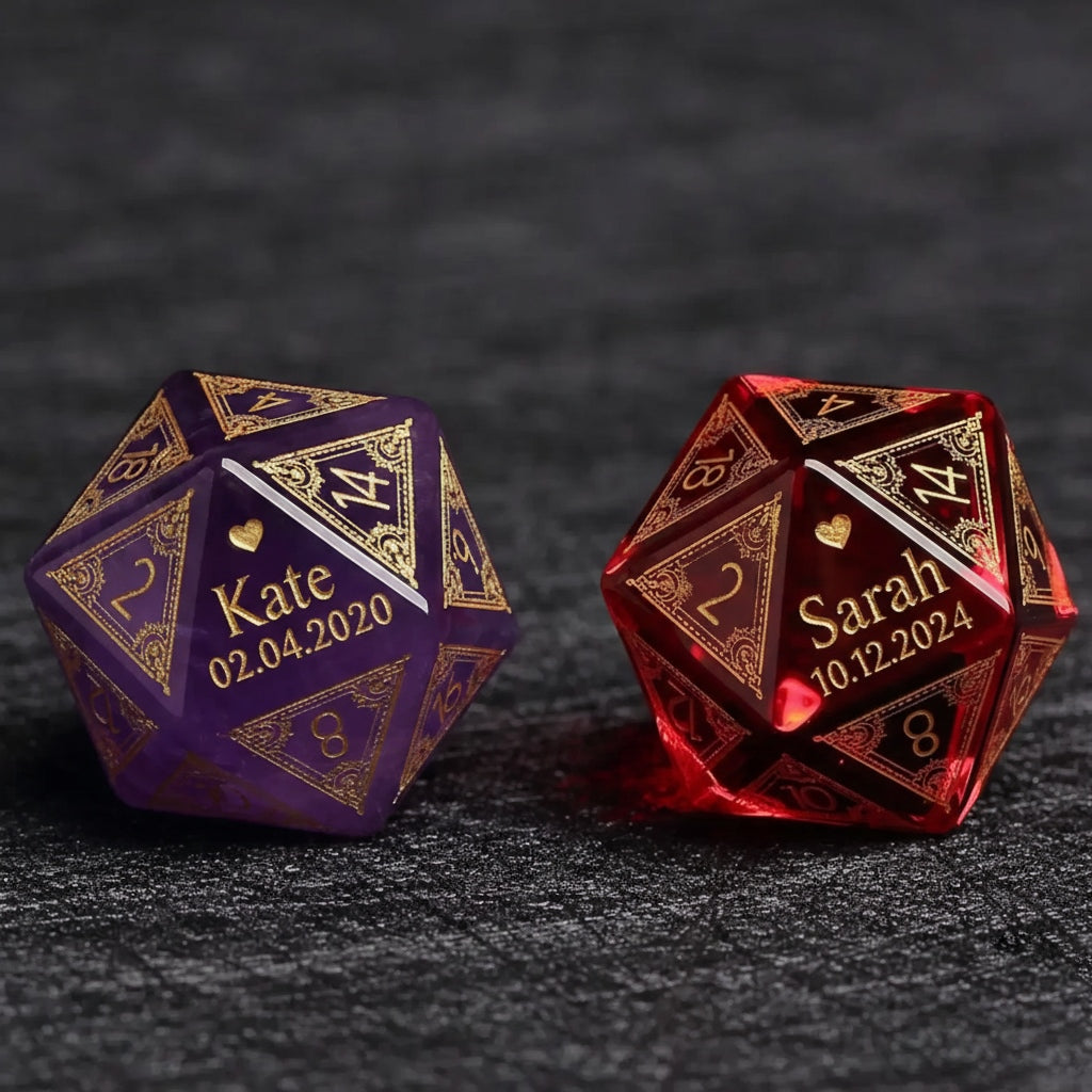 Custom Mother's Day D20 Dice – Personalized D&D Gift