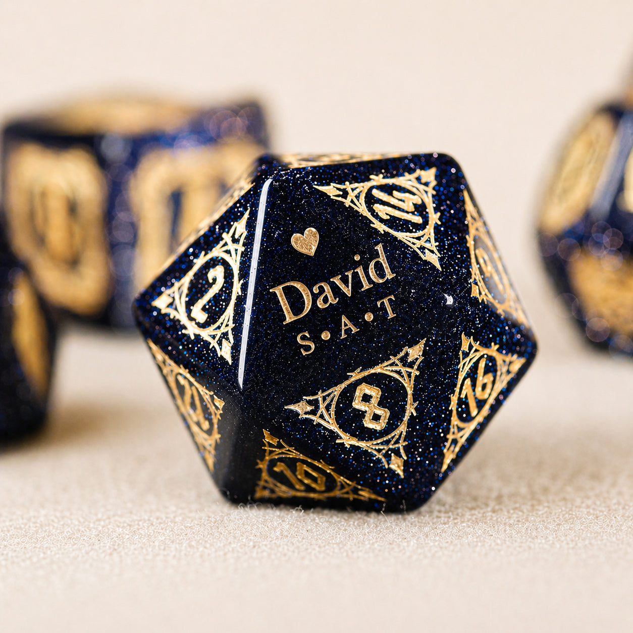 Custom Father's Day D20 Dice – Personalized D&D Gift