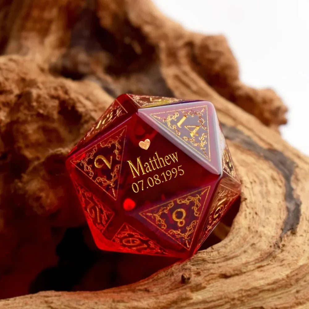 Custom Birthday D20 Dice – Personalized D&D Gift