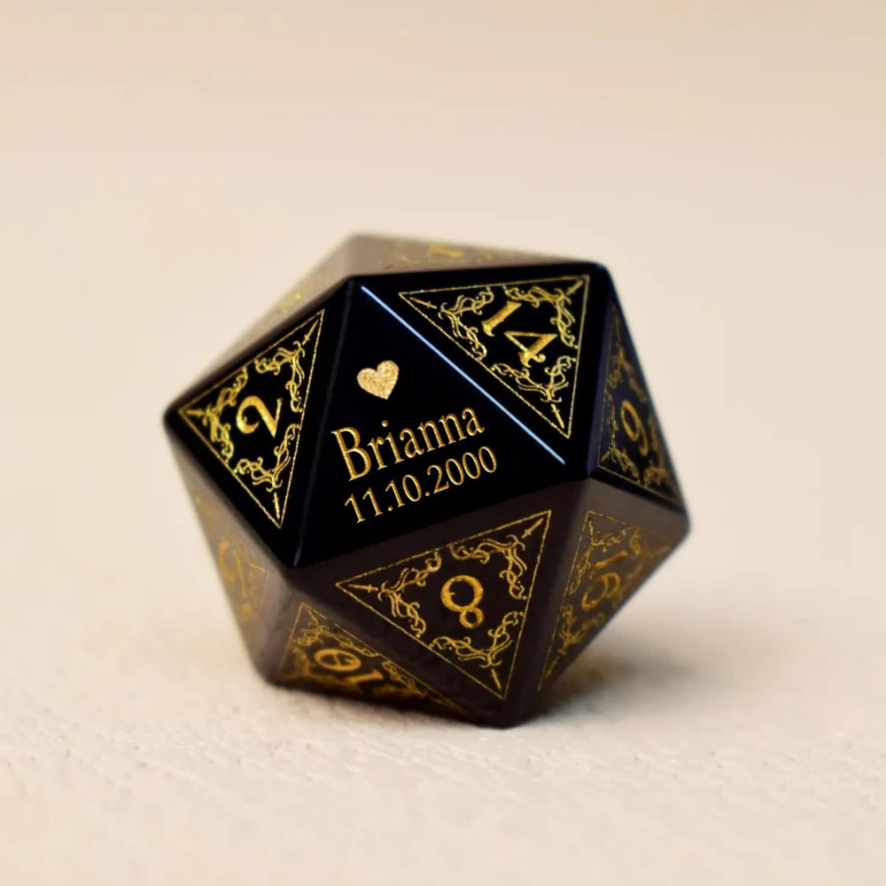 Custom Birthday D20 Dice – Personalized D&D Gift