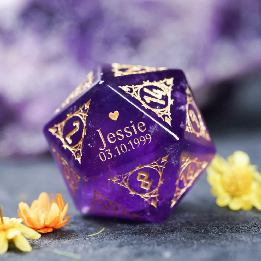 Custom Birthday D20 Dice – Personalized D&D Gift