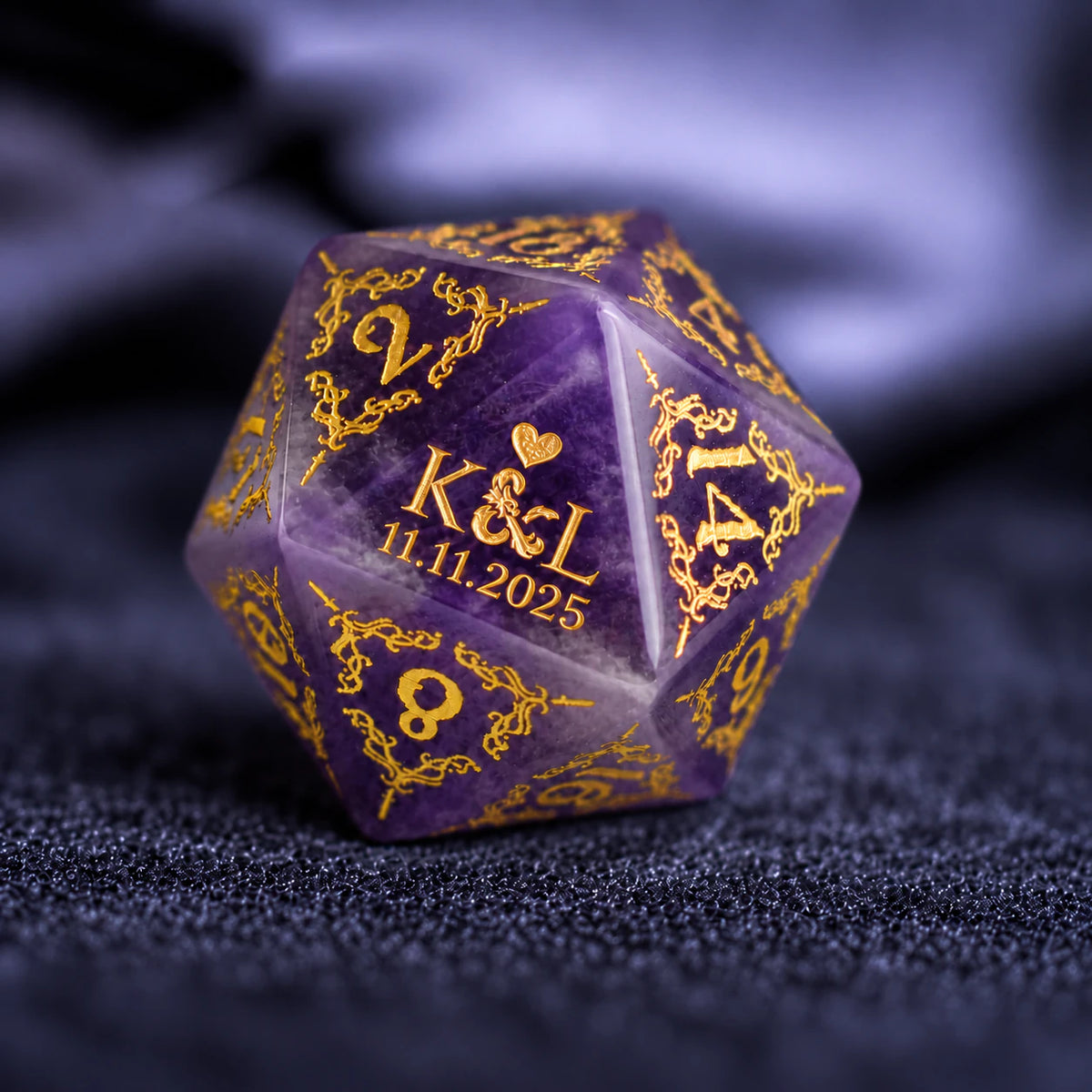 Personalized Anniversary Dice Set – Custom D&D Gift