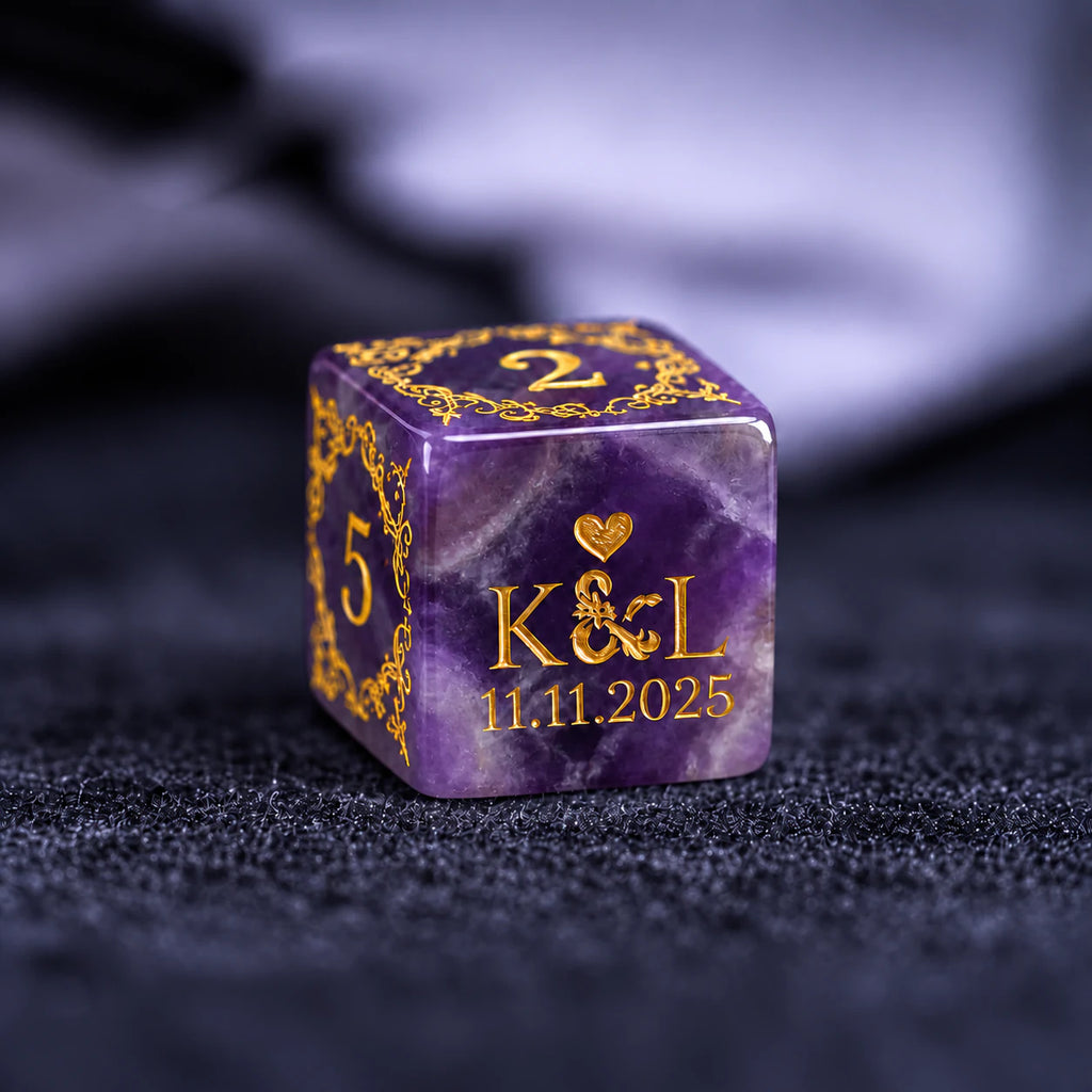 Personalized Anniversary Dice Set – Custom D&D Gift