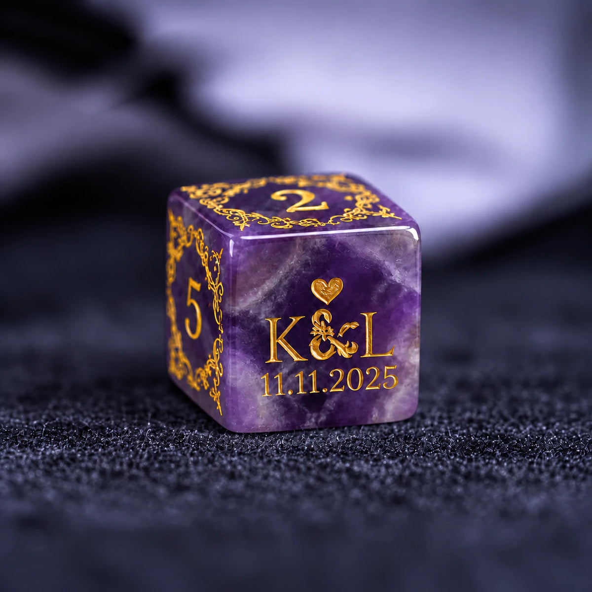 Personalized Anniversary Dice Set – Custom D&D Gift