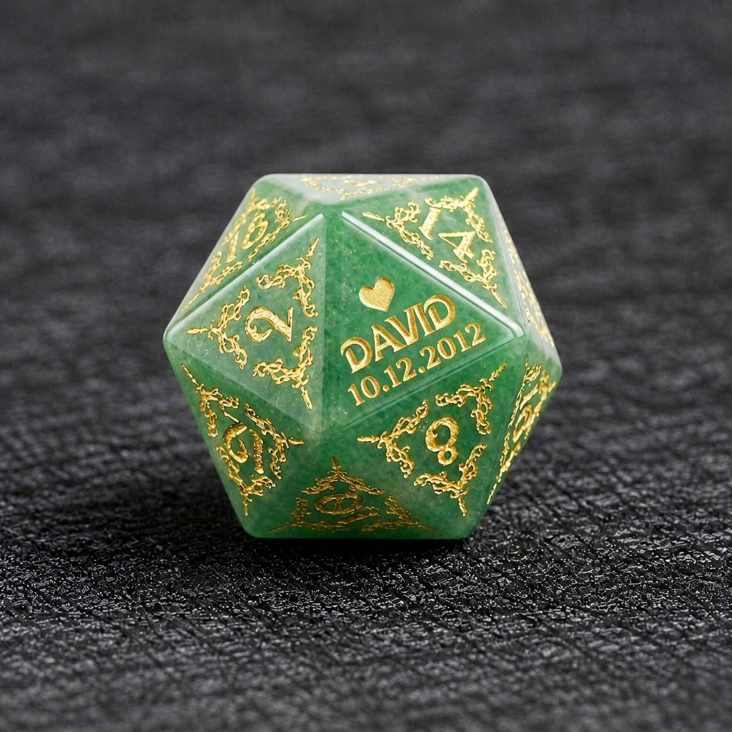 Custom Father's Day D20 Dice – Personalized RPG Gift