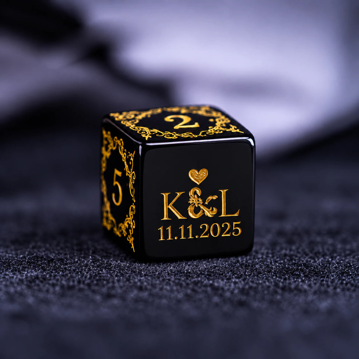 Personalized Anniversary Dice Set – Custom D&D Gift
