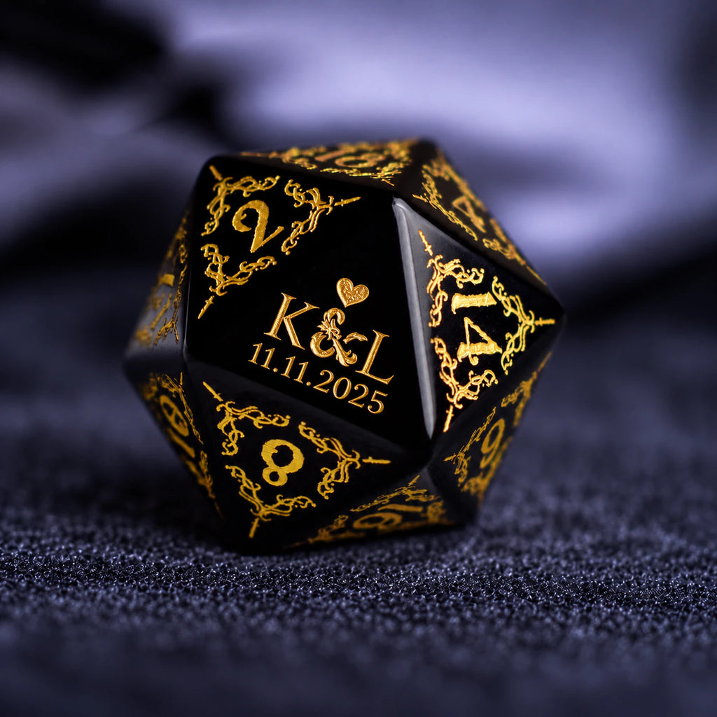 Personalized Anniversary Dice Set – Custom D&D Gift