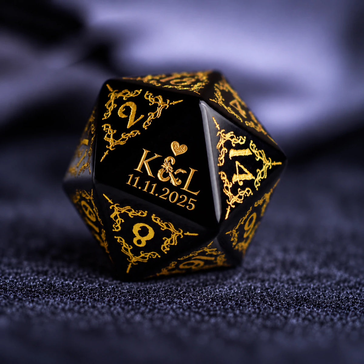 Personalized Anniversary Dice Set – Custom D&D Gift