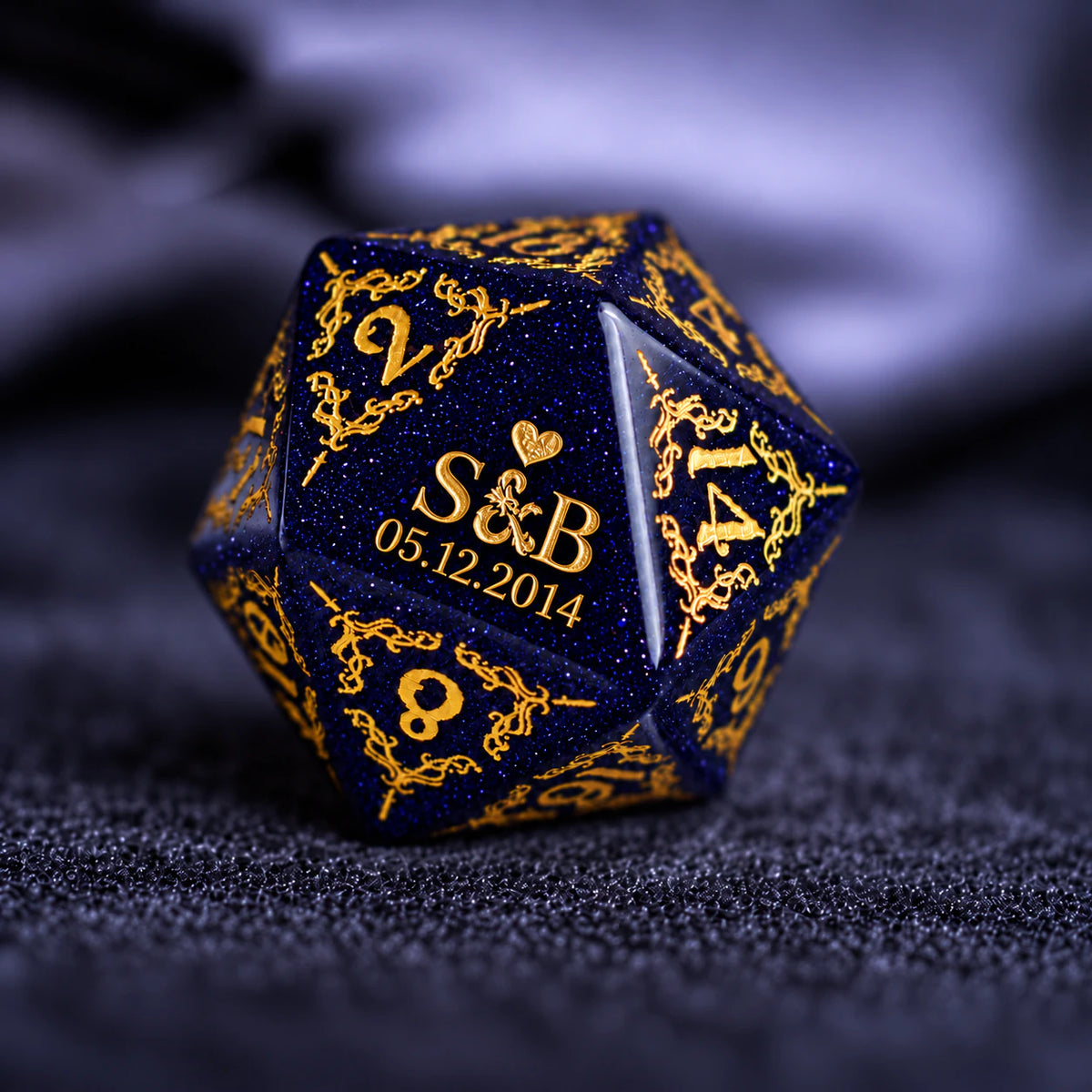 Personalized Anniversary Dice Set – Custom D&D Gift
