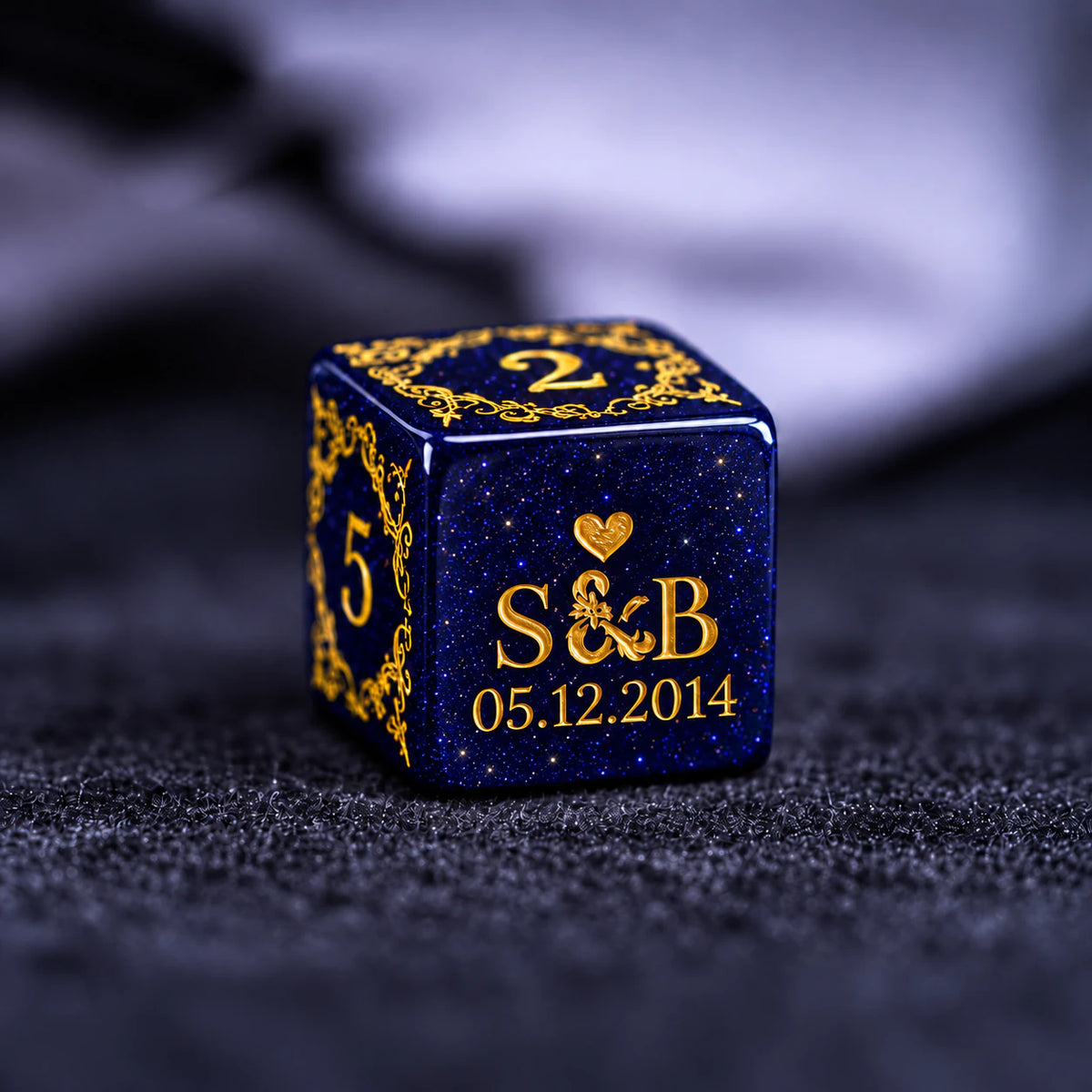 Personalized Anniversary Dice Set – Custom D&D Gift