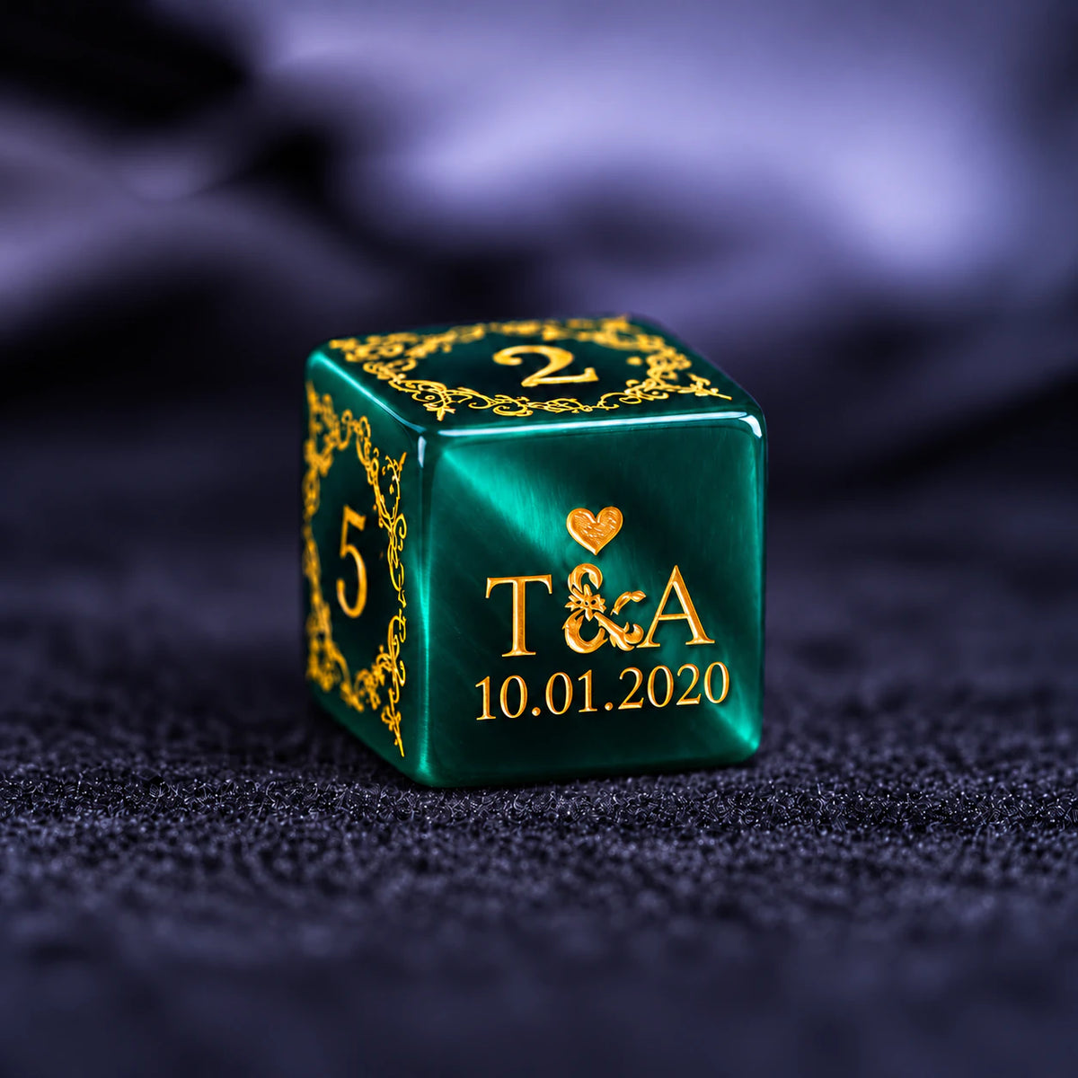 Personalized Anniversary Dice Set – Custom D&D Gift