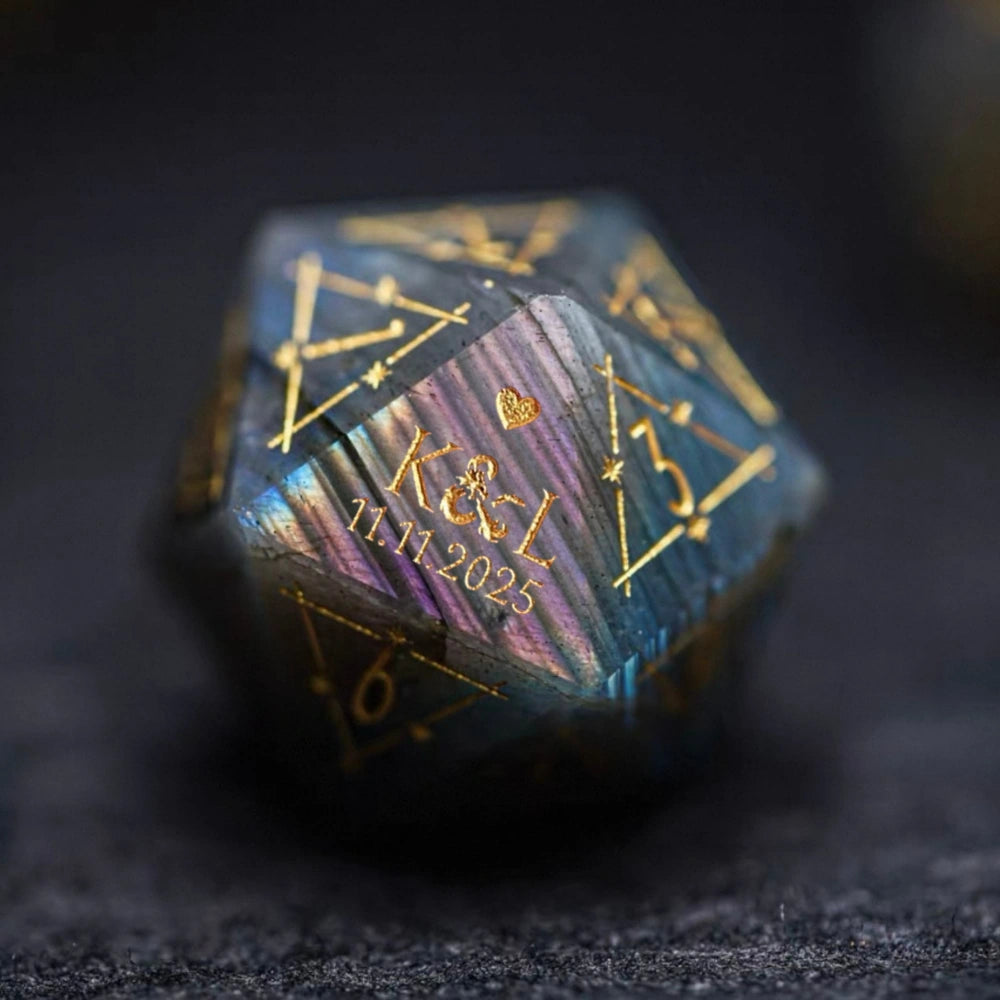 Custom Anniversary D20 Dice – Personalized D&D Gift