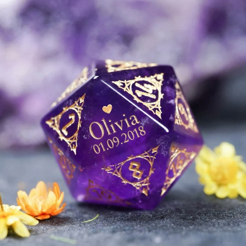 Custom Mother's Day D20 Dice – Personalized D&D Gift