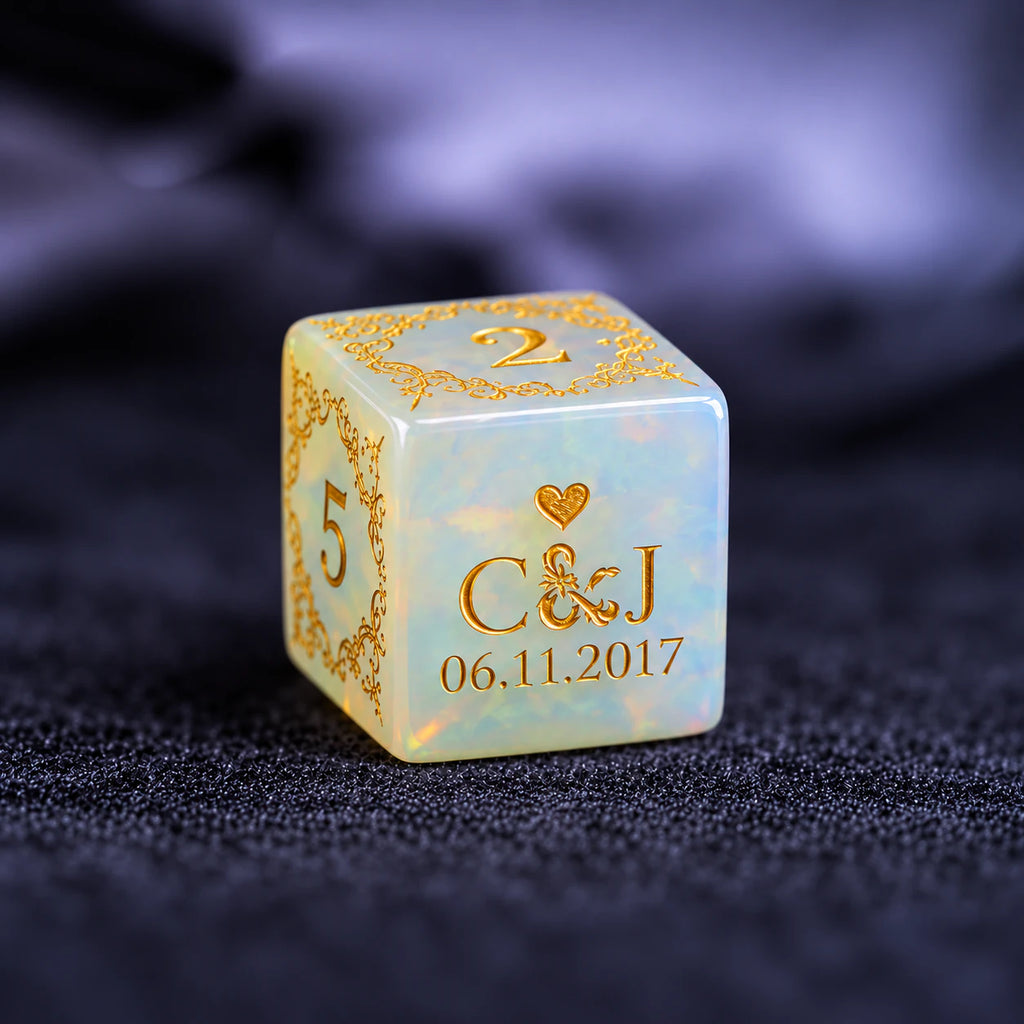 Personalized Anniversary Dice Set – Custom D&D Gift