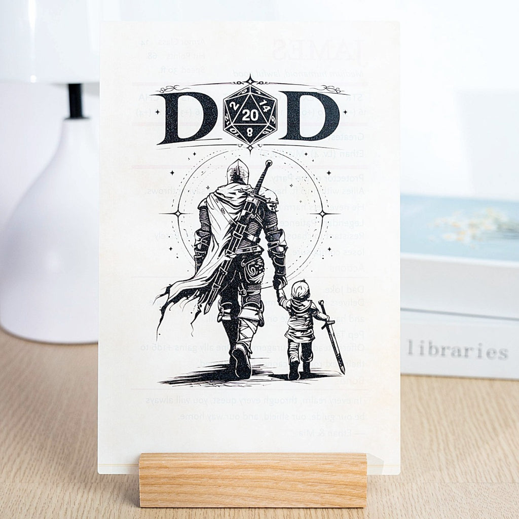 Custom Dad Stat Block - Personalized RPG Gift