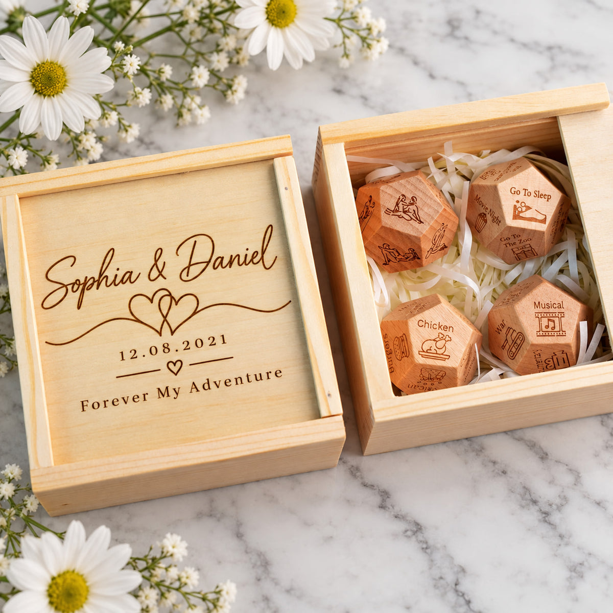 Personalized Date Night Dice