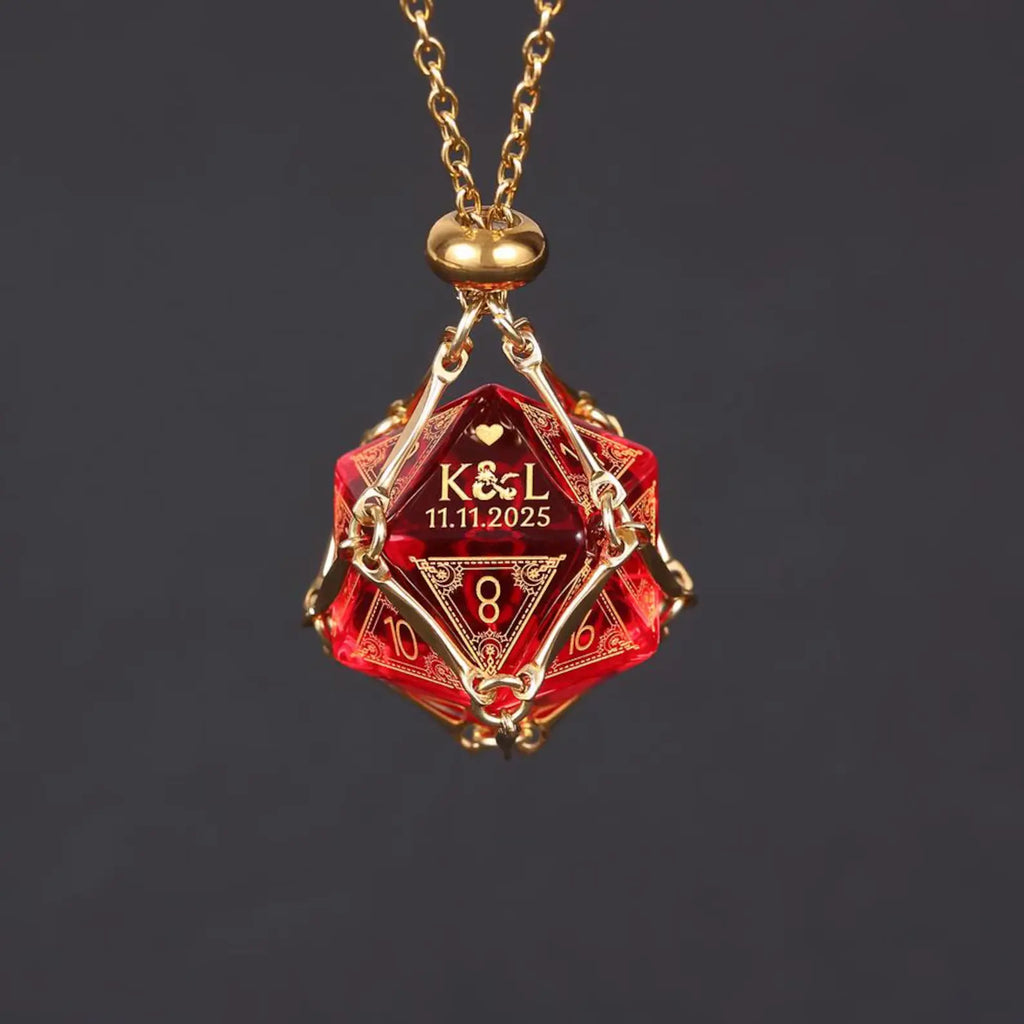 Custom Anniversary D20 Dice – Personalized D&D Gift
