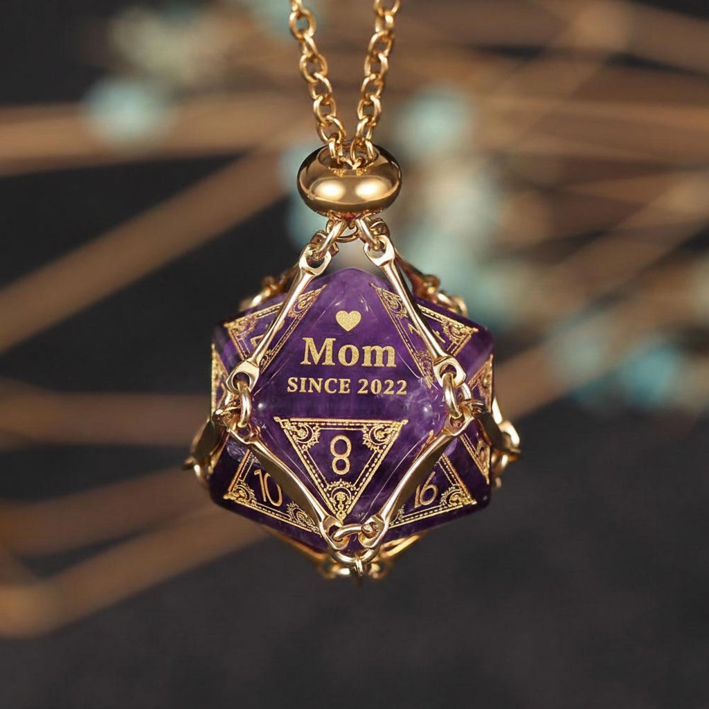 Custom Mother's Day D20 Dice – Personalized D&D Gift