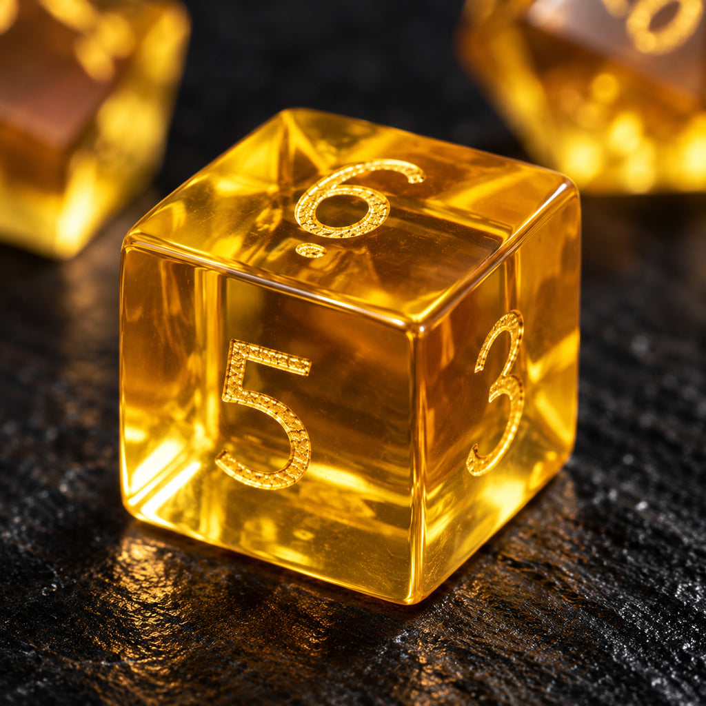 Yellow Glass - 7pc RPG Set