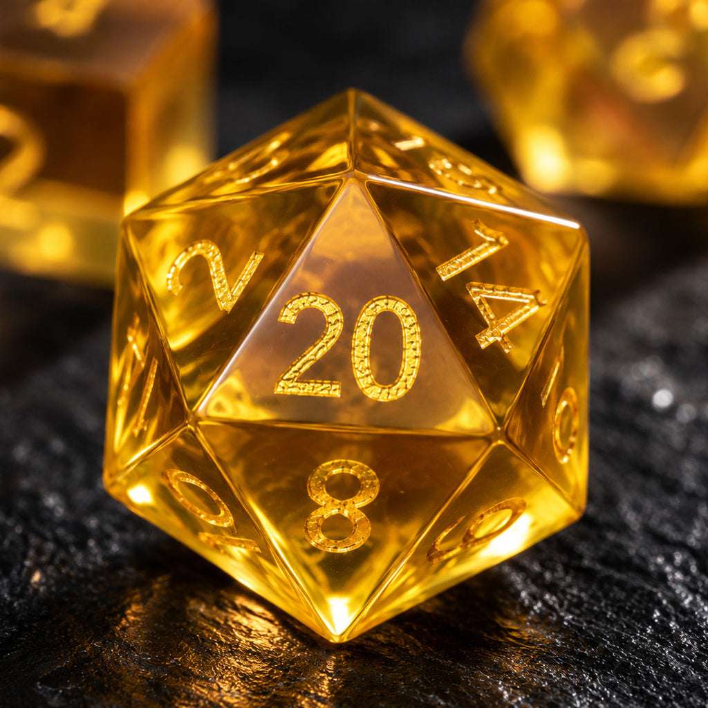 Yellow Glass - 7pc RPG Set