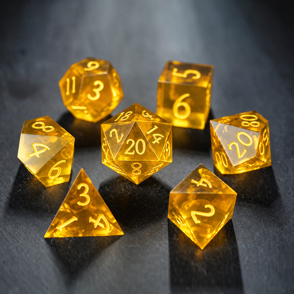 Yellow Glass - 7pc RPG Set