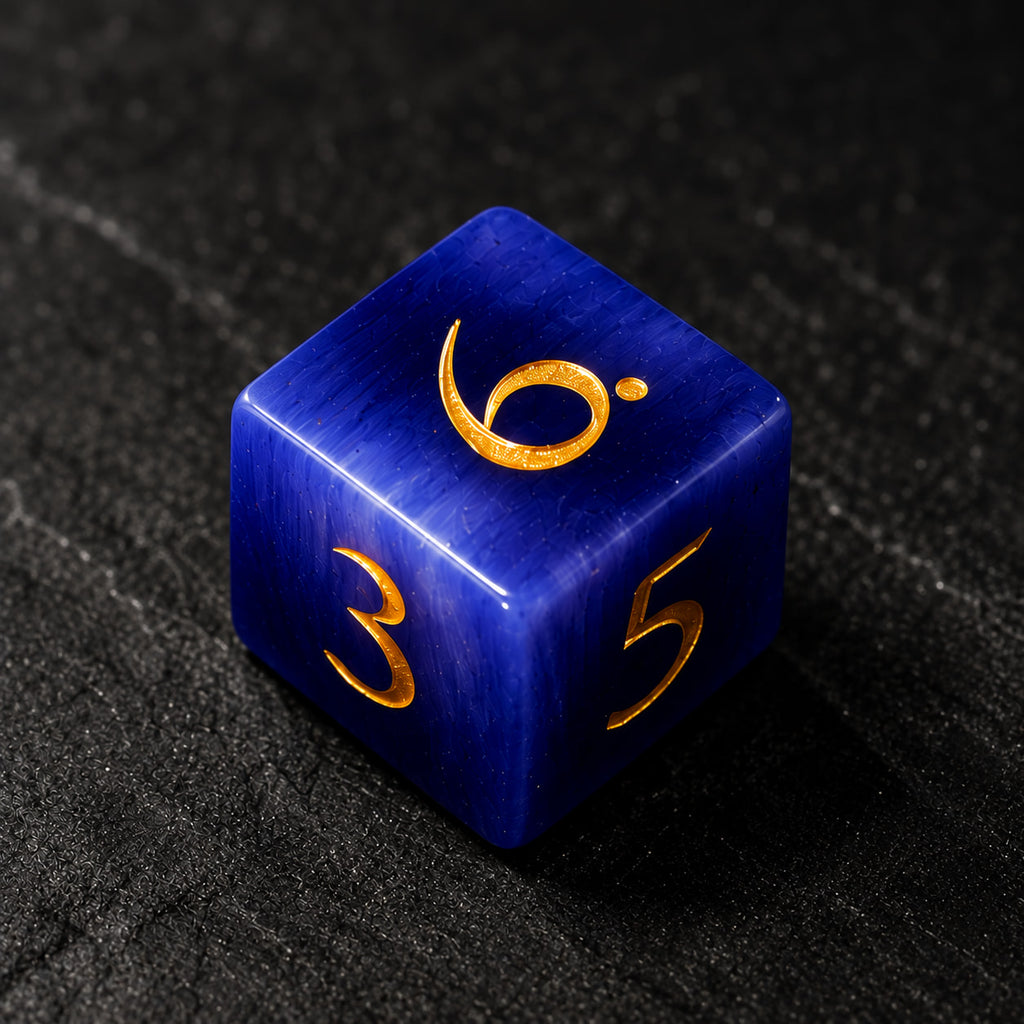 Purple cat eye - 7pc RPG Set