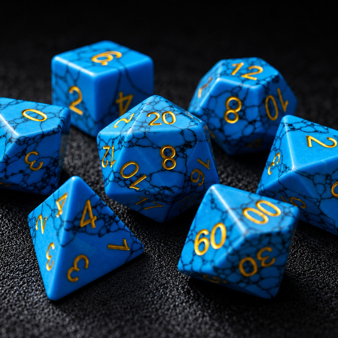 Blue turquoise - 7pc RPG Set