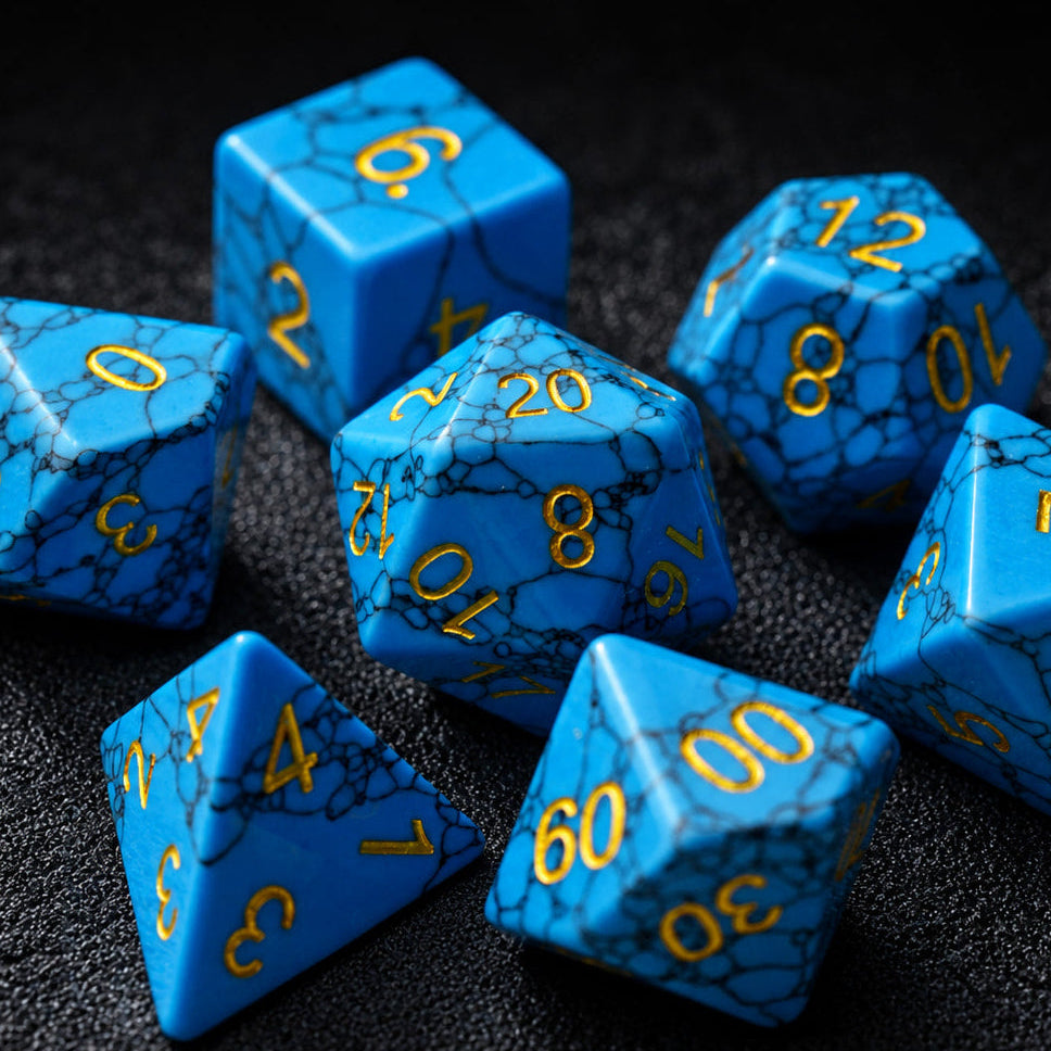 Blue turquoise - 7pc RPG Set