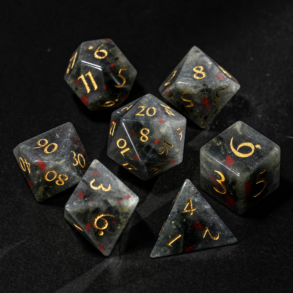 African blood stone - 7pc RPG Set