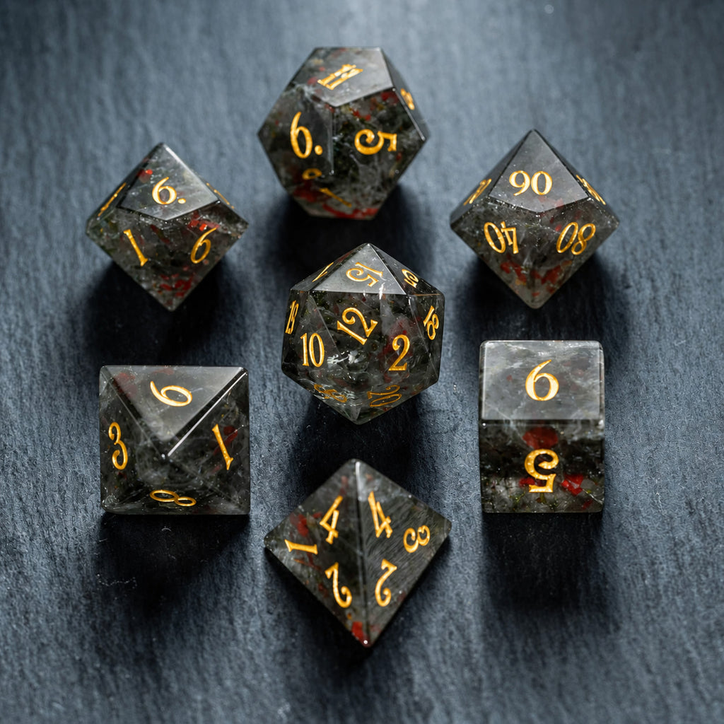 African blood stone - 7pc RPG Set