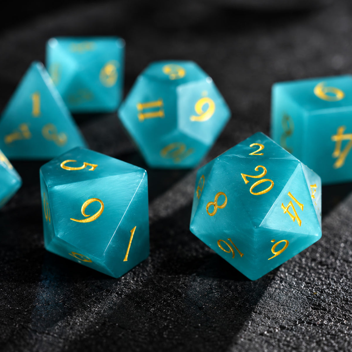 Light blue cat eye - 7pc RPG Set