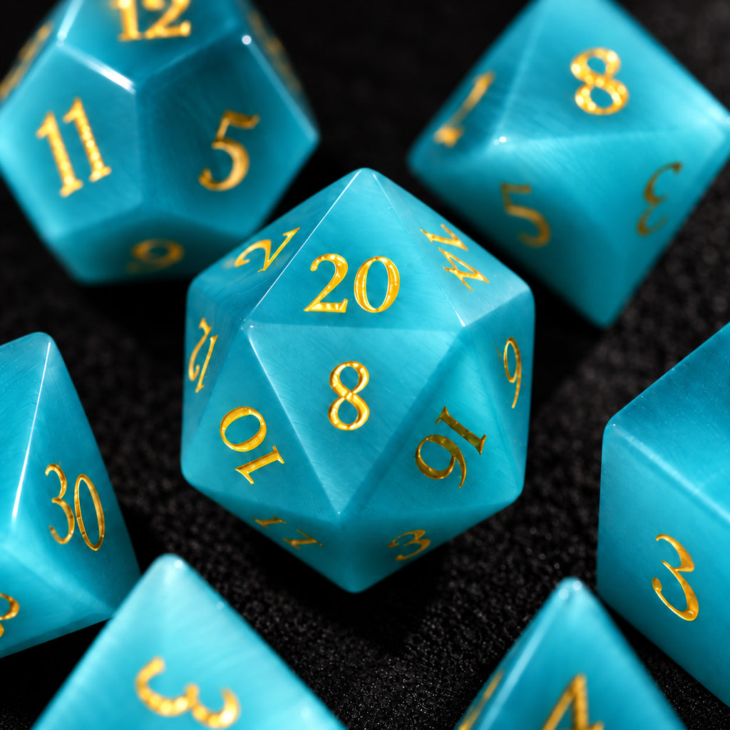 Light blue cat eye - 7pc RPG Set