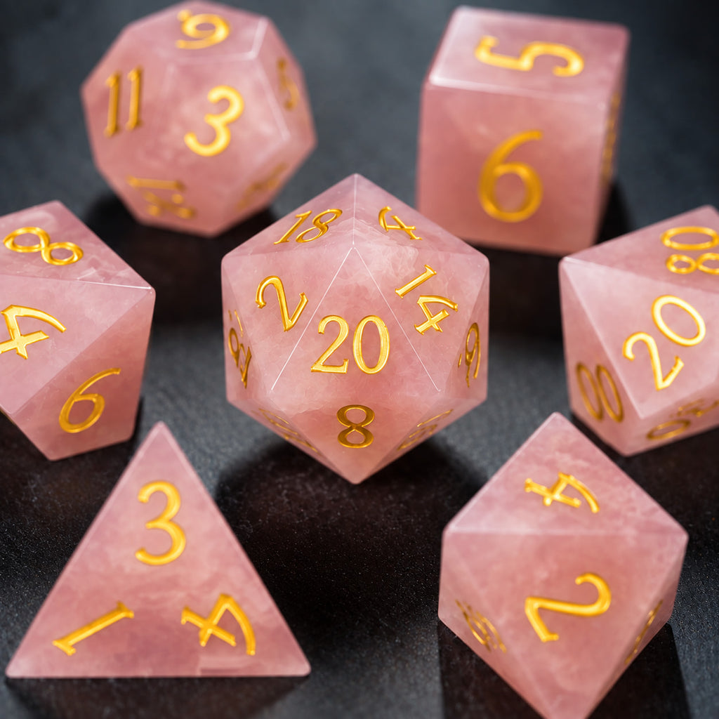 Rose Quartz - 7pc RPG Set